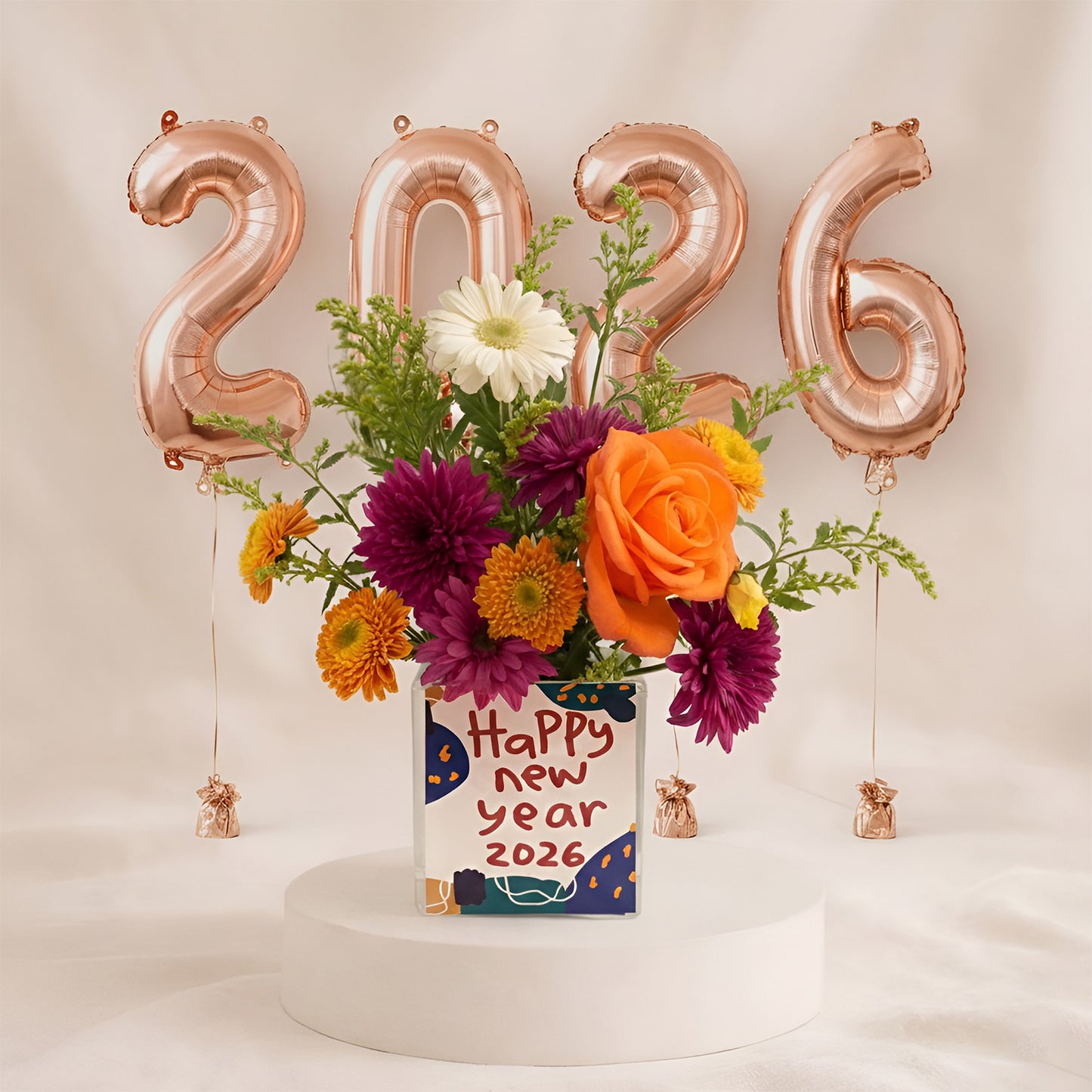 New Year Glow Flower Vase