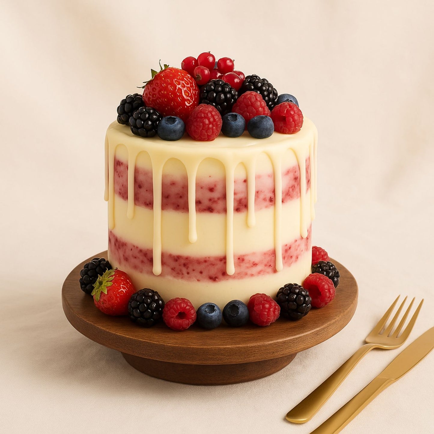 Berry Fruity Vanilla Cake