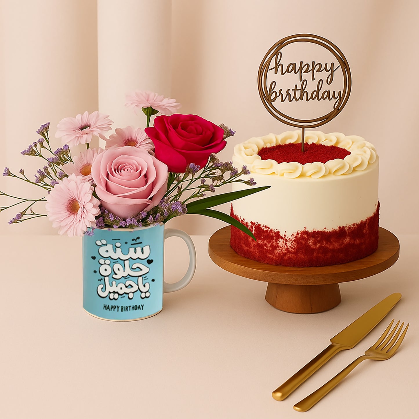Classic Red Velvet Birthday Cake