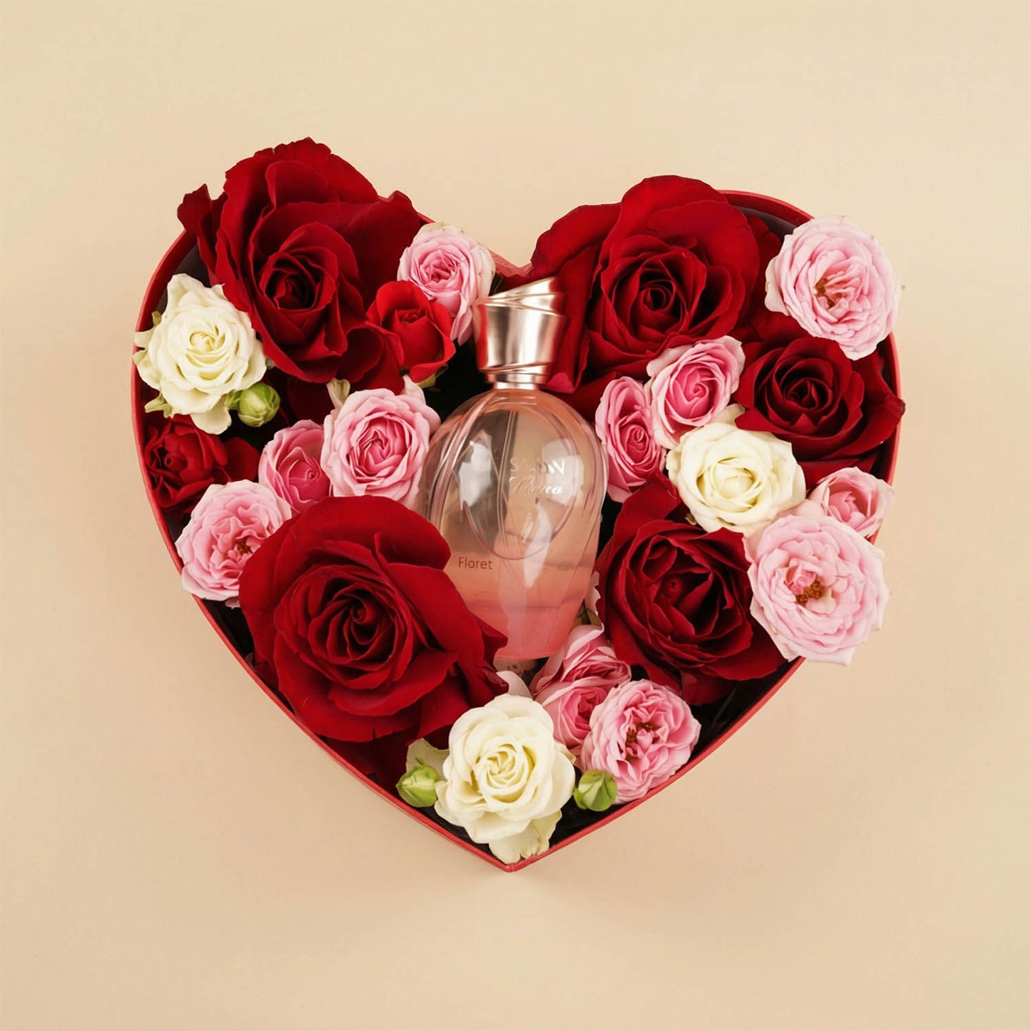 SKINN Noura Perfume for Her with Roses Heart Box