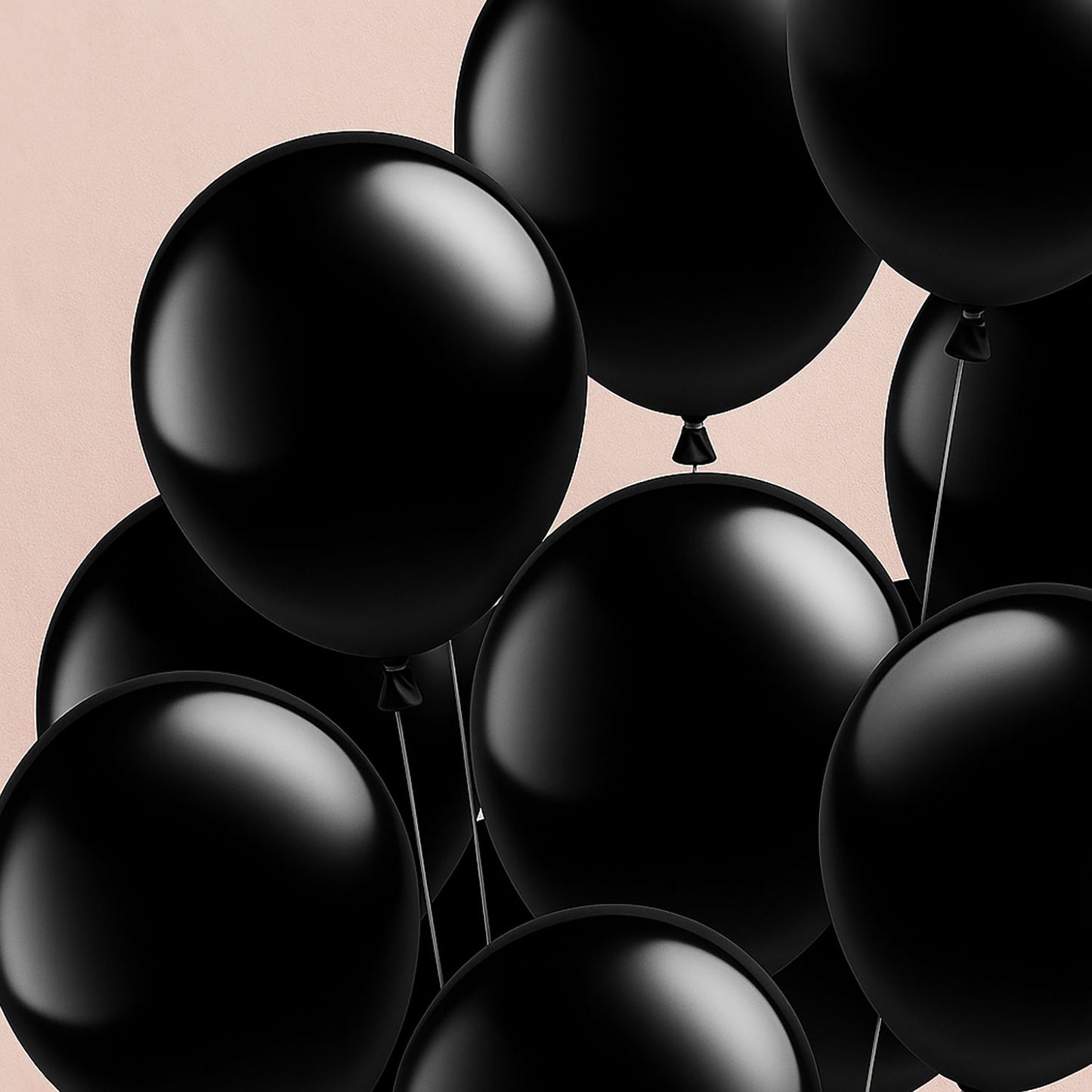 Black Latex Balloon Set