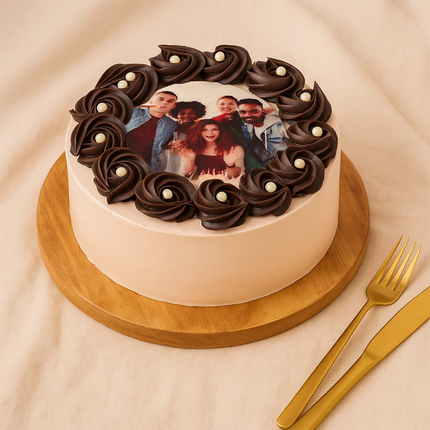 Sinful Chocolate Symphony Photo Cake