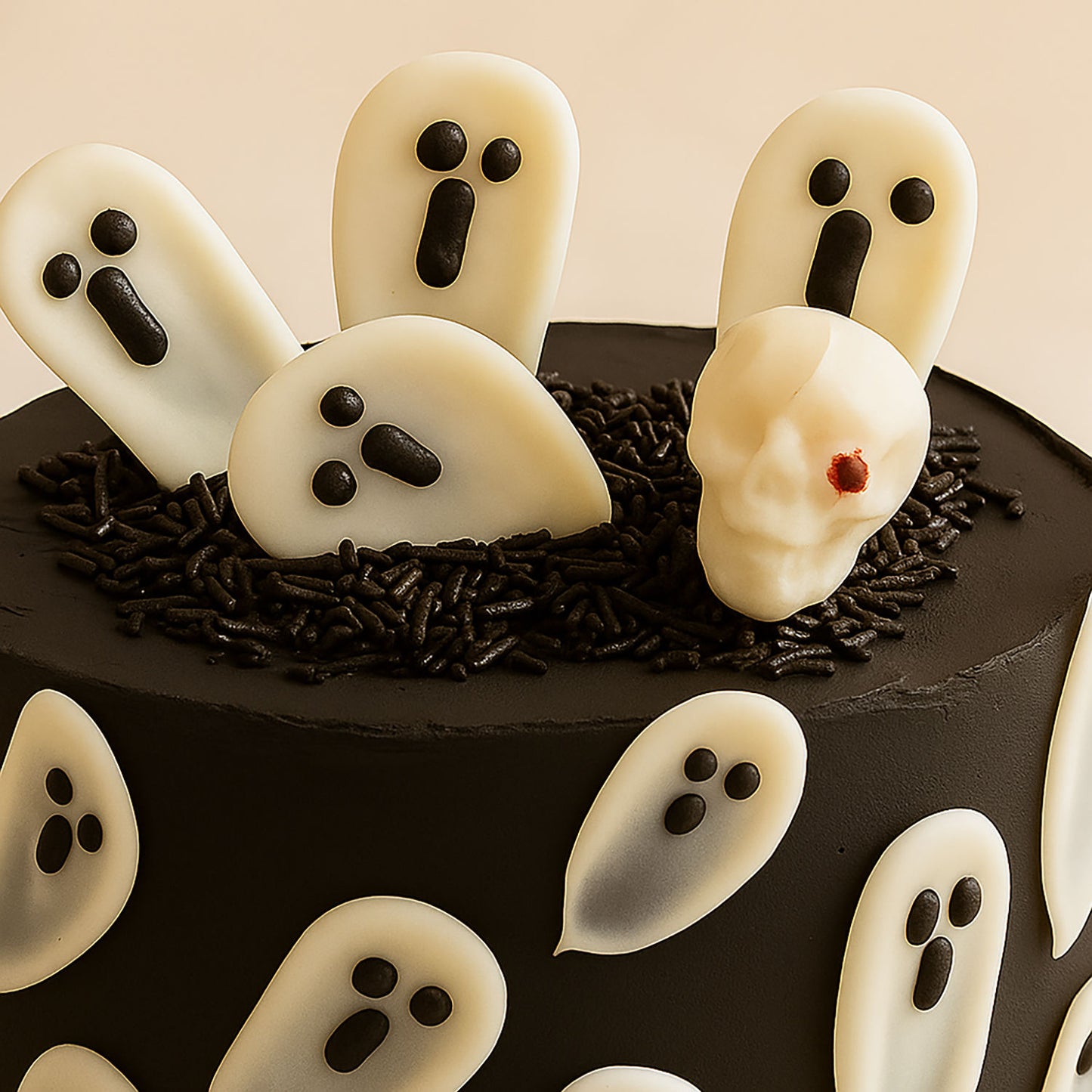 Flying Ghosts Halloween Cake One Kg