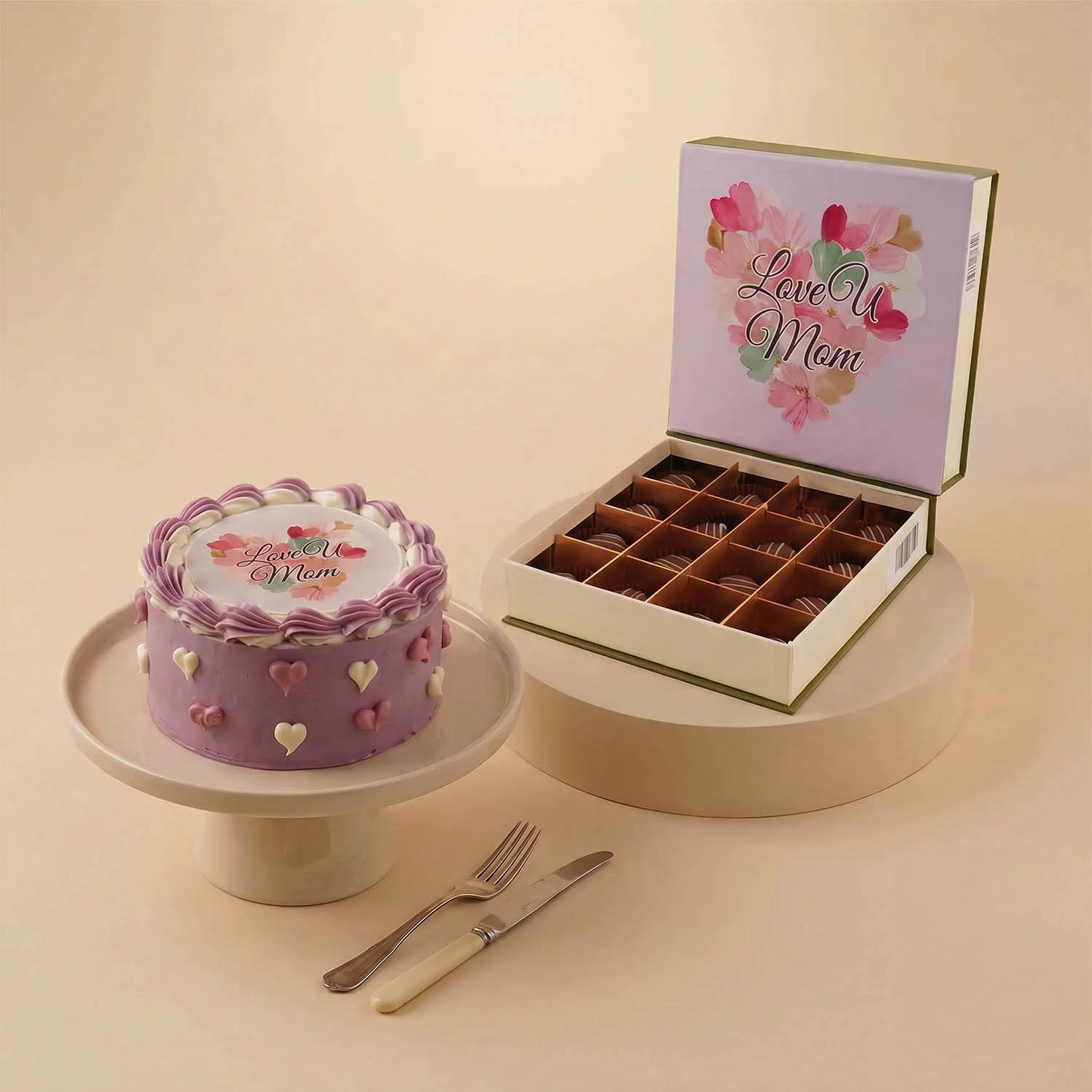 Mothers Day Chocolate Cake n Chocolate Box