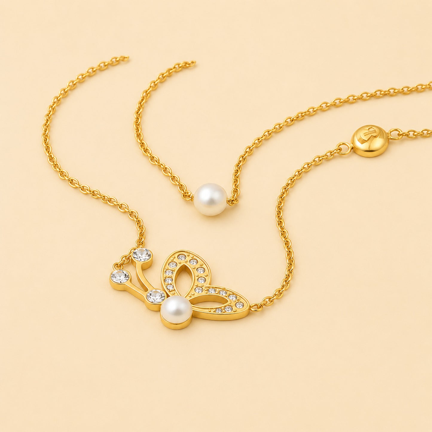 Cerruti 1881 Gold Plated Jewelry Set for Her n Roses