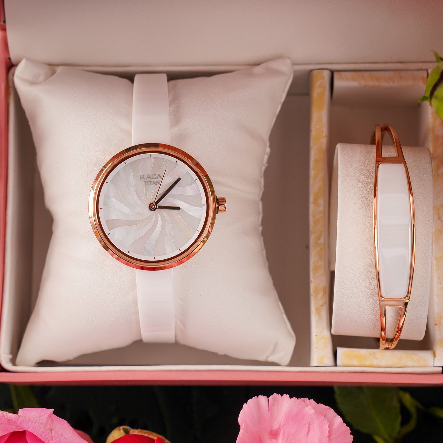 My Love - Titan Watch & Bracelet Valentine Gift for Her