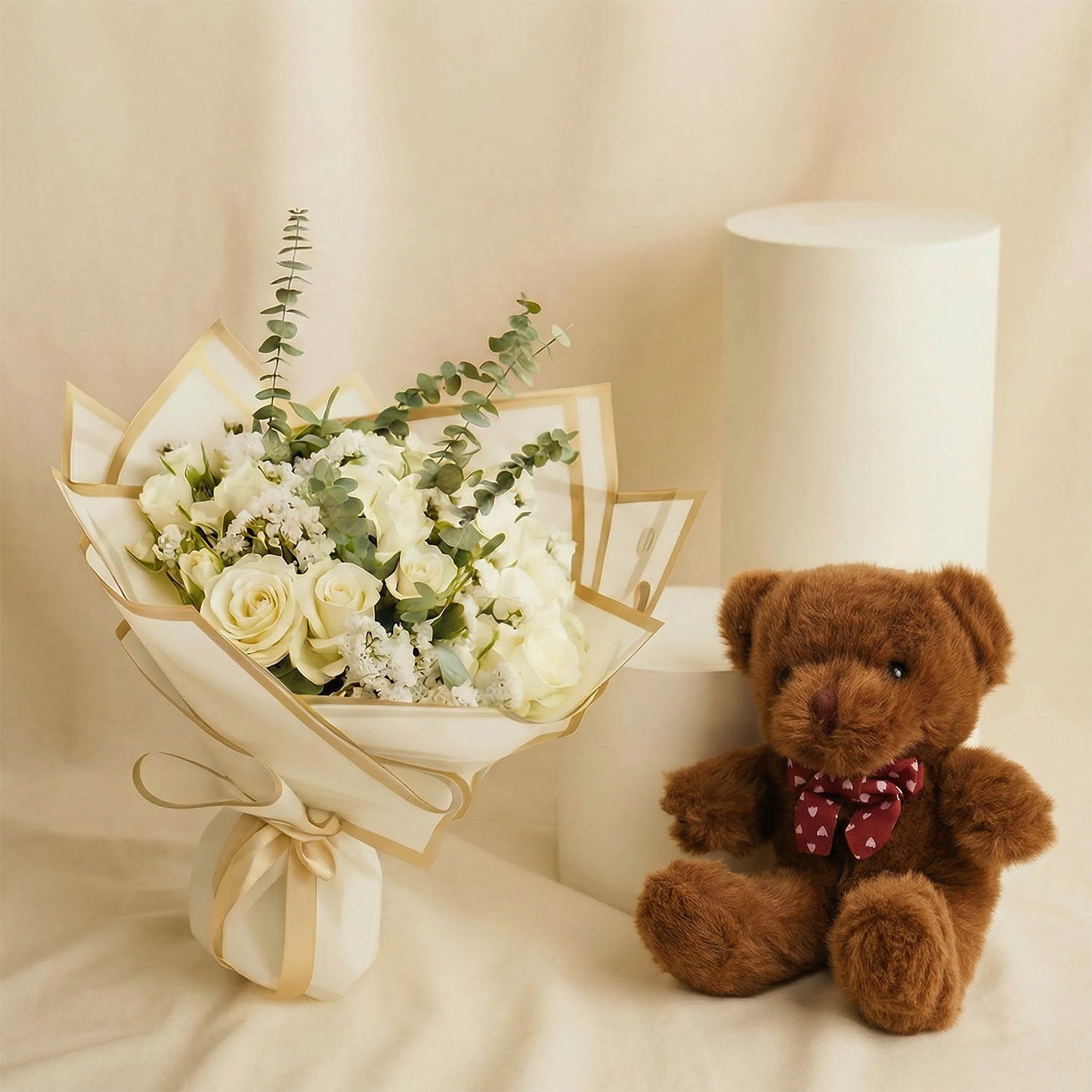 Ivory Whispers Flower Bouquet