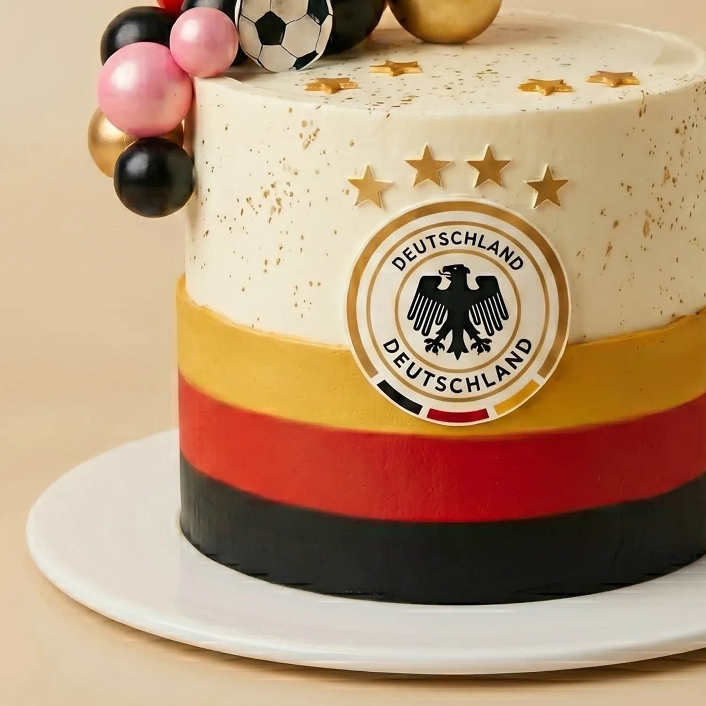 Germany Football Team Chocolate Birthday Cake
