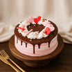Chocolate Dripping Elegant Cream Cake