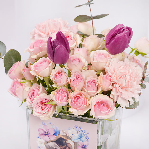 Love You Mama Personalised Flower Vase
