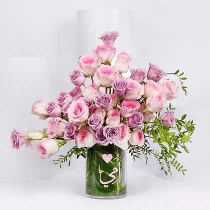 Ummi | Pink n Purple Radiant Rose Vase 