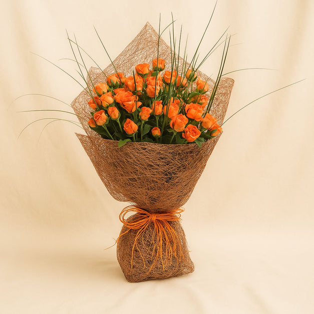 Oranage Spray Roses Bouquet