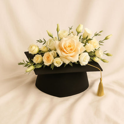 Blooming Graduation Cap - Elevate Your Grad Style