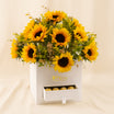 Sunflower Box with Ferrero Rocher Chocolates