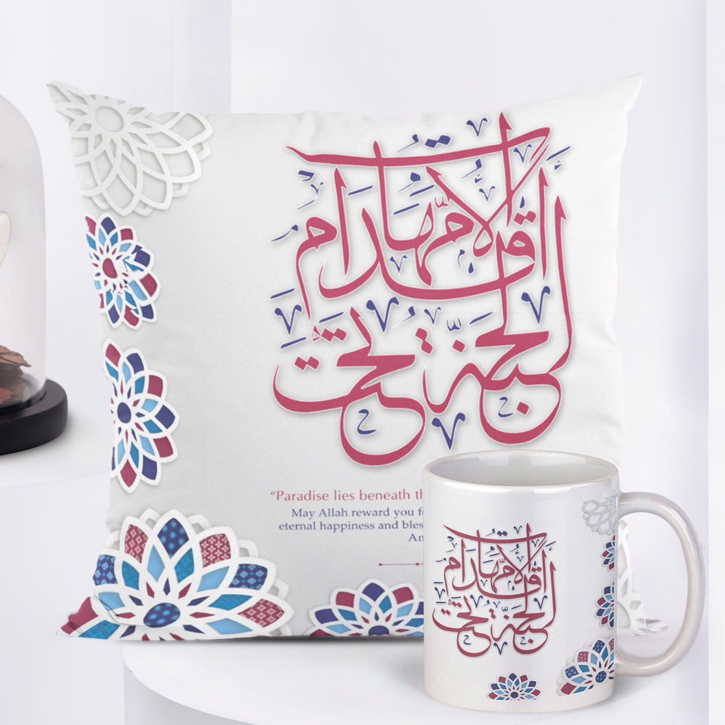 Forever Rose With Cushion n Mug For Mother