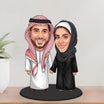 Saudi Couple Caricature Personalized Gift
