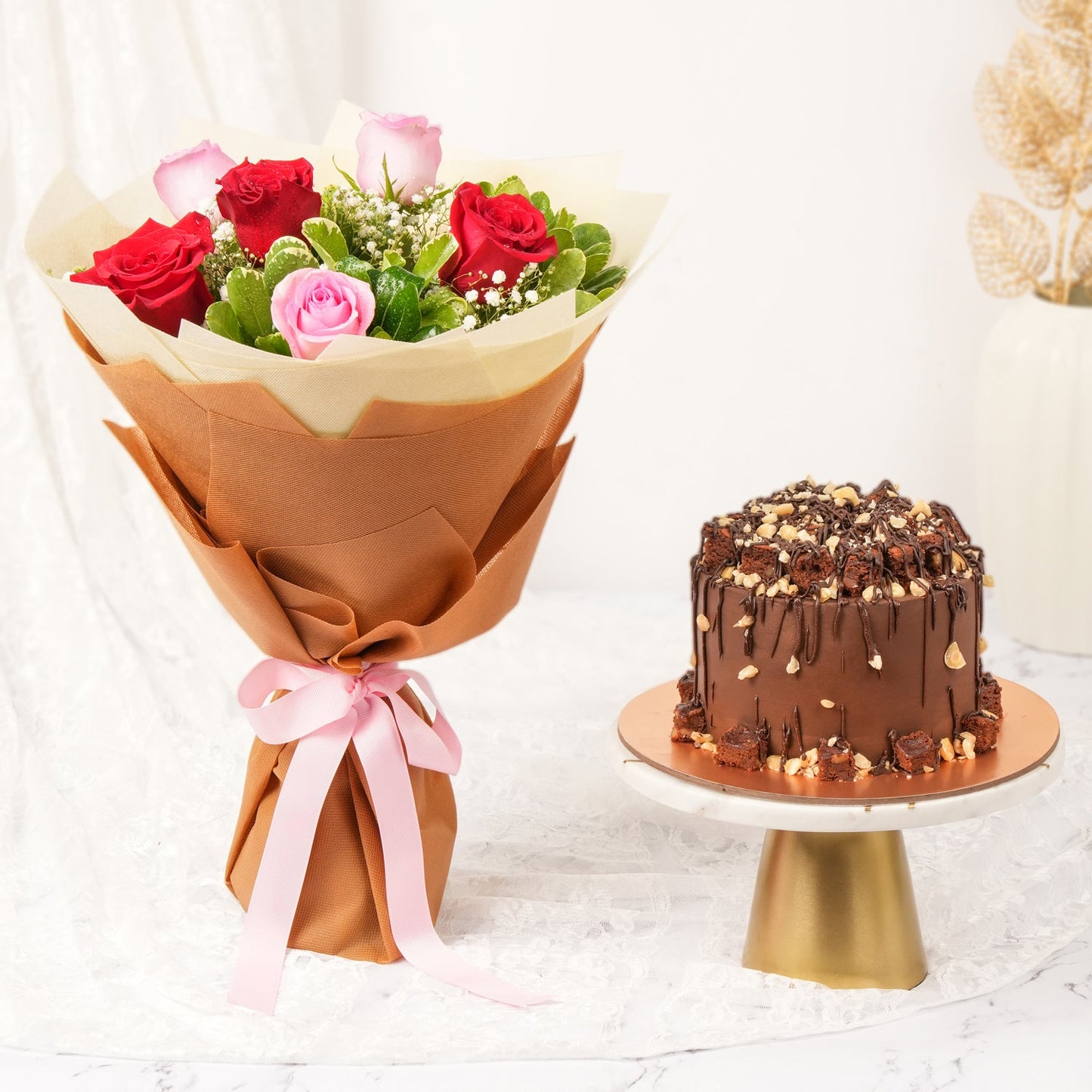 Crunchy Hazelnut Chocolate Cake
