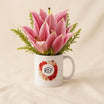 Elegant Pink Lily Graduation Mug 