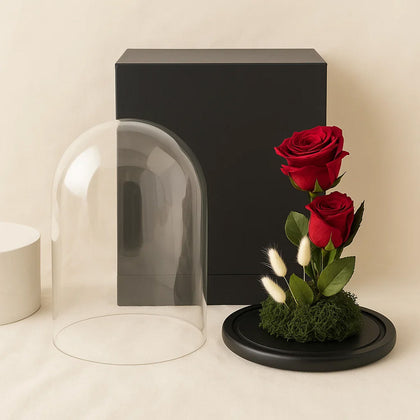Large Forever Roses Dome
