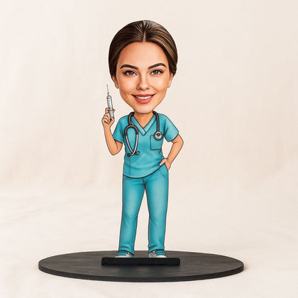 Female Nurse Caricature Personalized Gift