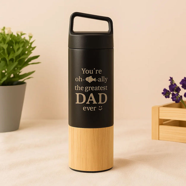 Greatest Dad Bamboo Bottle 