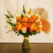 Orange Bouquet with Cake & Balloons