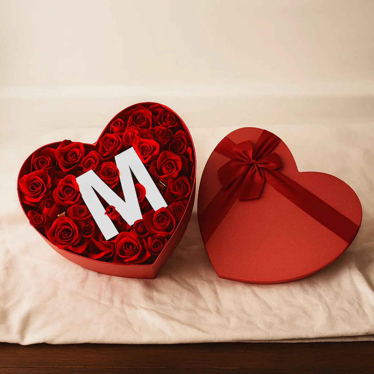 Premium Red Rose Heart Box