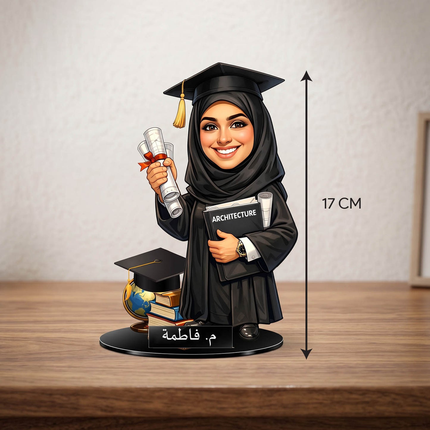 Law Graduation Caricature - Female