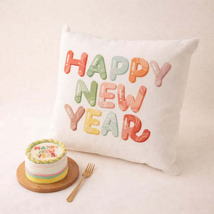 New Year Cushion n Mini Cake