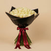 75 White Roses Flower Bouquet Pure Affection