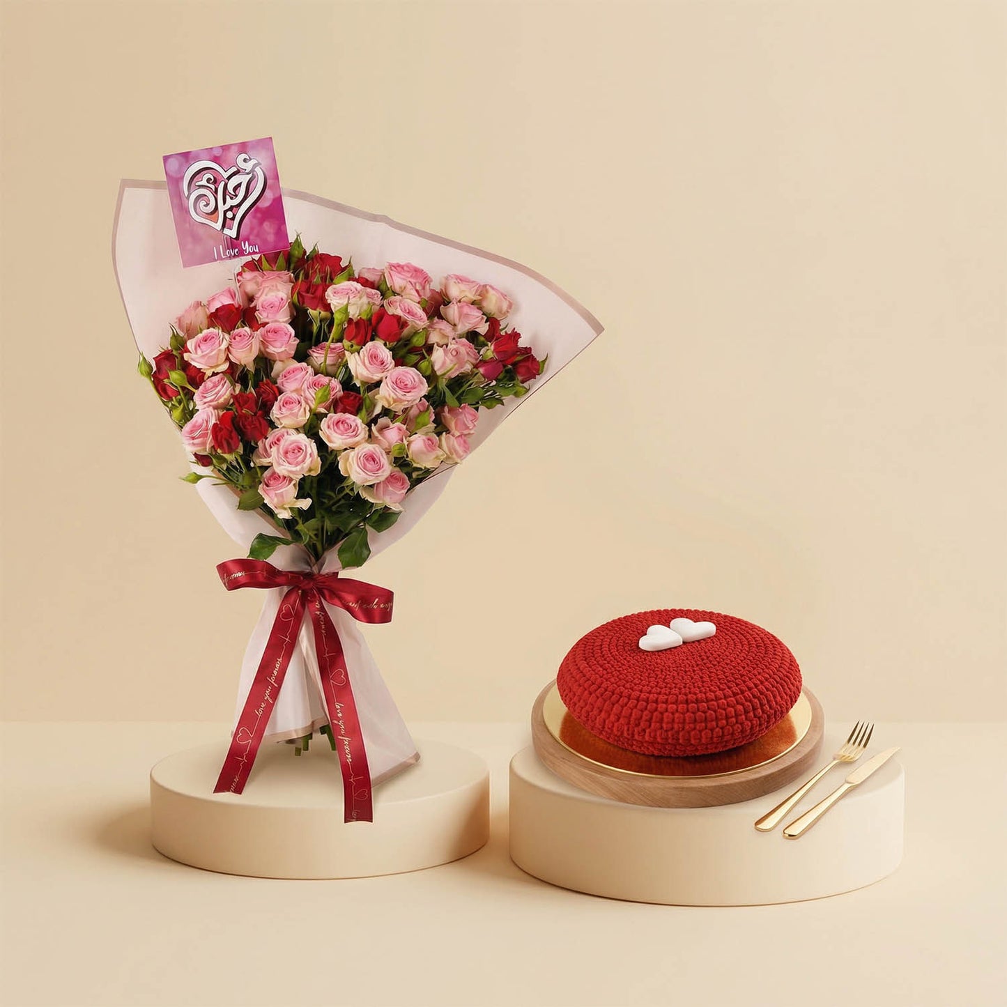 Endless Love Baby Rose Bouquet | Pink Wrap