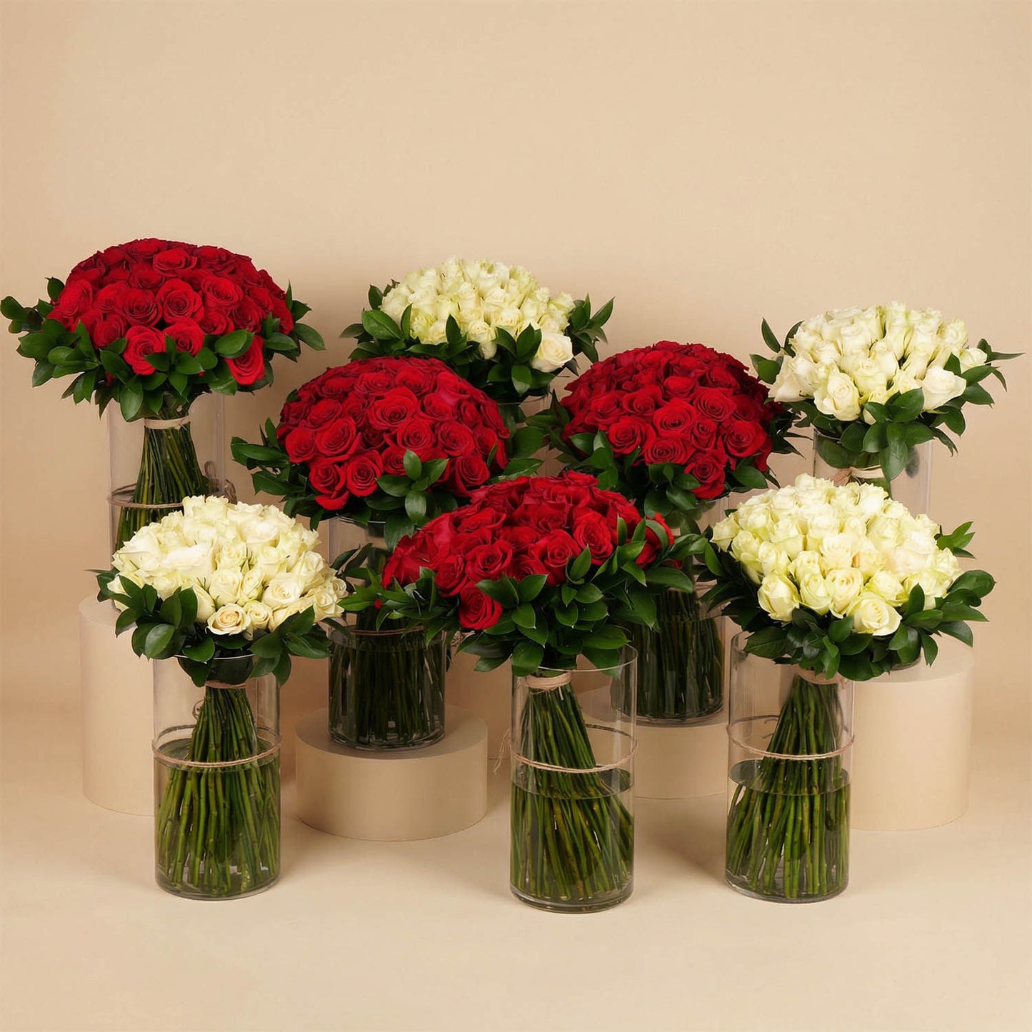 Valentine Flowers Vase Collection | Set of 8 