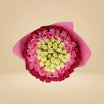 100 Pink & White Roses Orbit of Emotions Bouquet