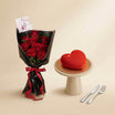 Love Tag Valentine Red Rose Flower Bouquet