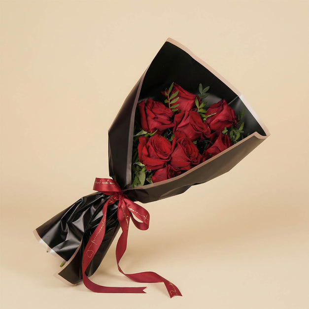 Red Rose Bouquet with Sauvage Perfume For Men