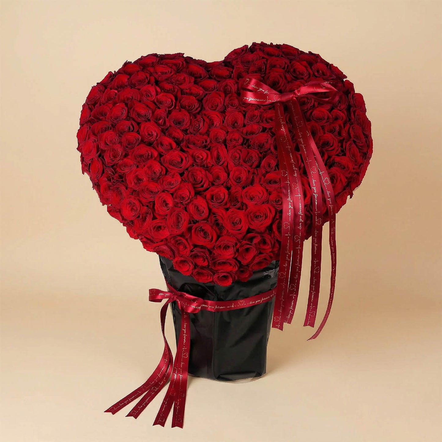 Love Eternal | Red Roses Heart Arrangement