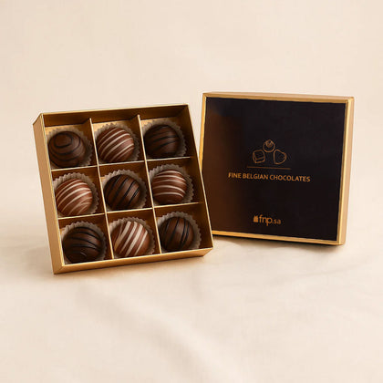 Belgian Bliss Truffle Chocolate Box 9 pcs