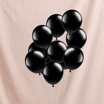 Black Latex Balloon Set
