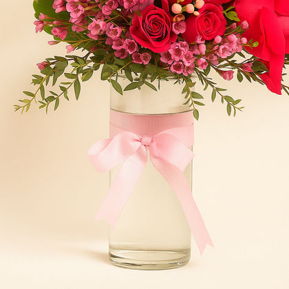 Blooming Pink Elegance Vase