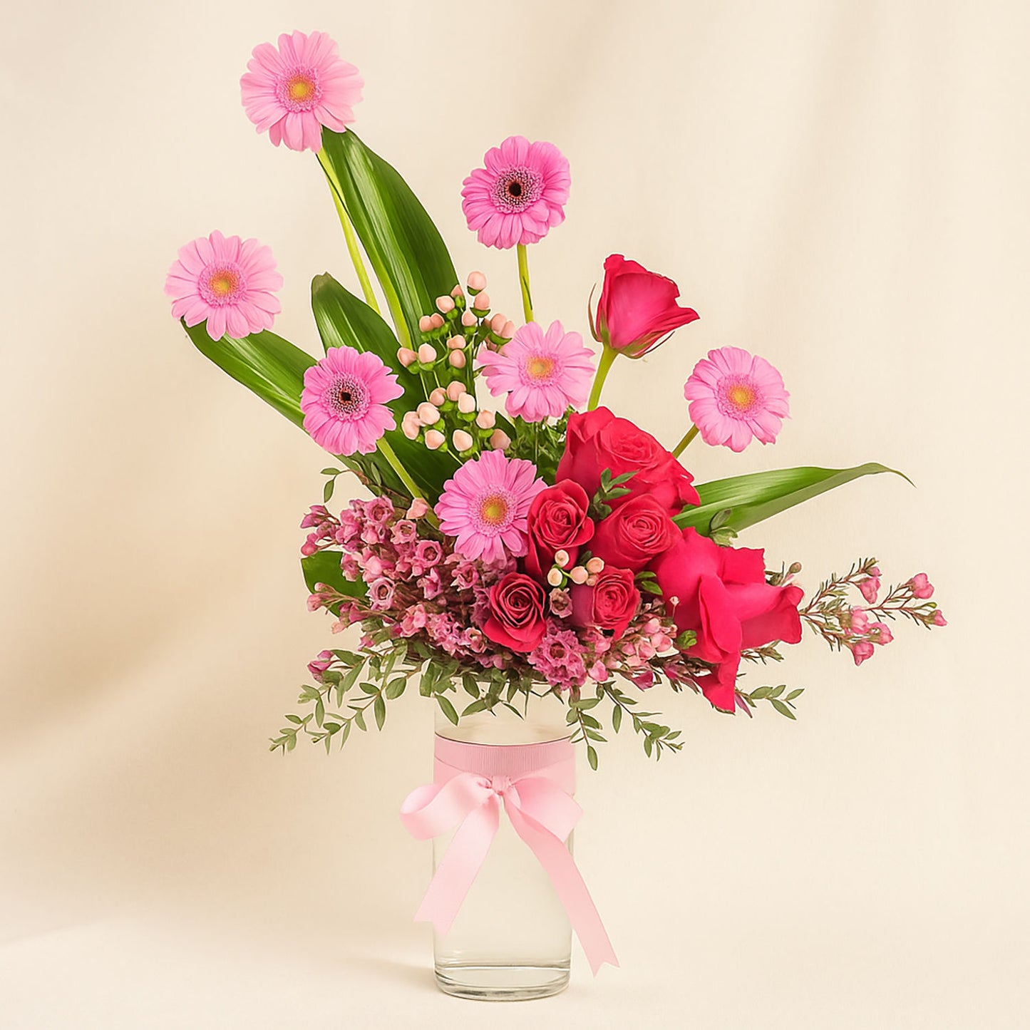 Blooming Pink Elegance Vase