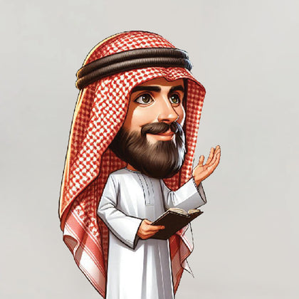 Boss Day Saudi Costume Caricature