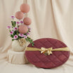 Bostani Chocolate Leather Box with Flower Vase n Balloons