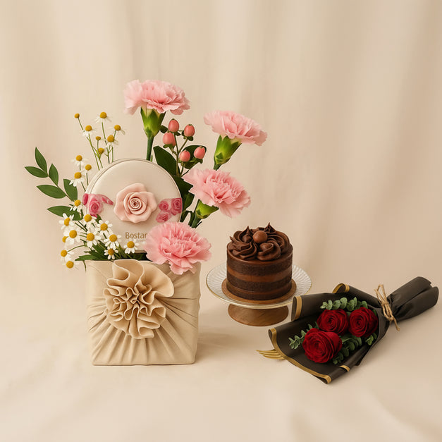 Bostani Rose Box Flower Vase