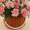  Pink Carnation Pearl Basket