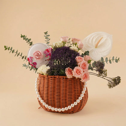 Bostani Rose Box with Flower Bag