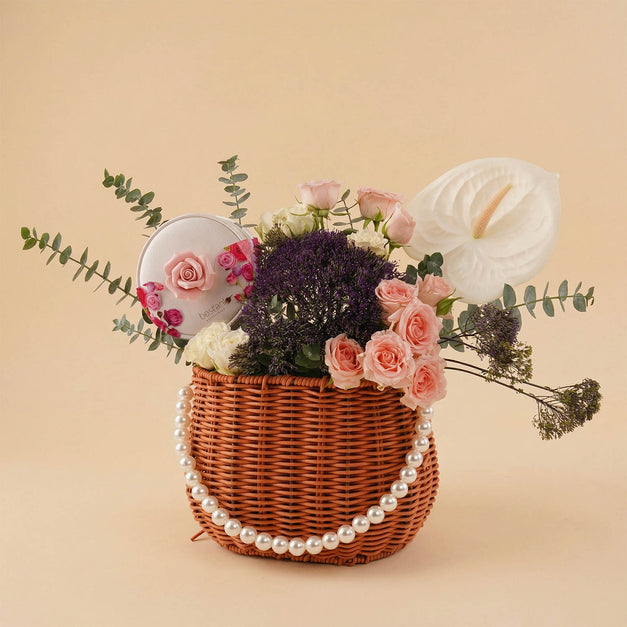 Bostani Rose Box with Flower Bag