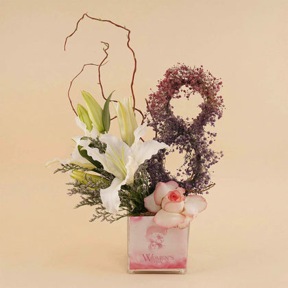 Symbol of Grace Womens Day Flower Arrangement