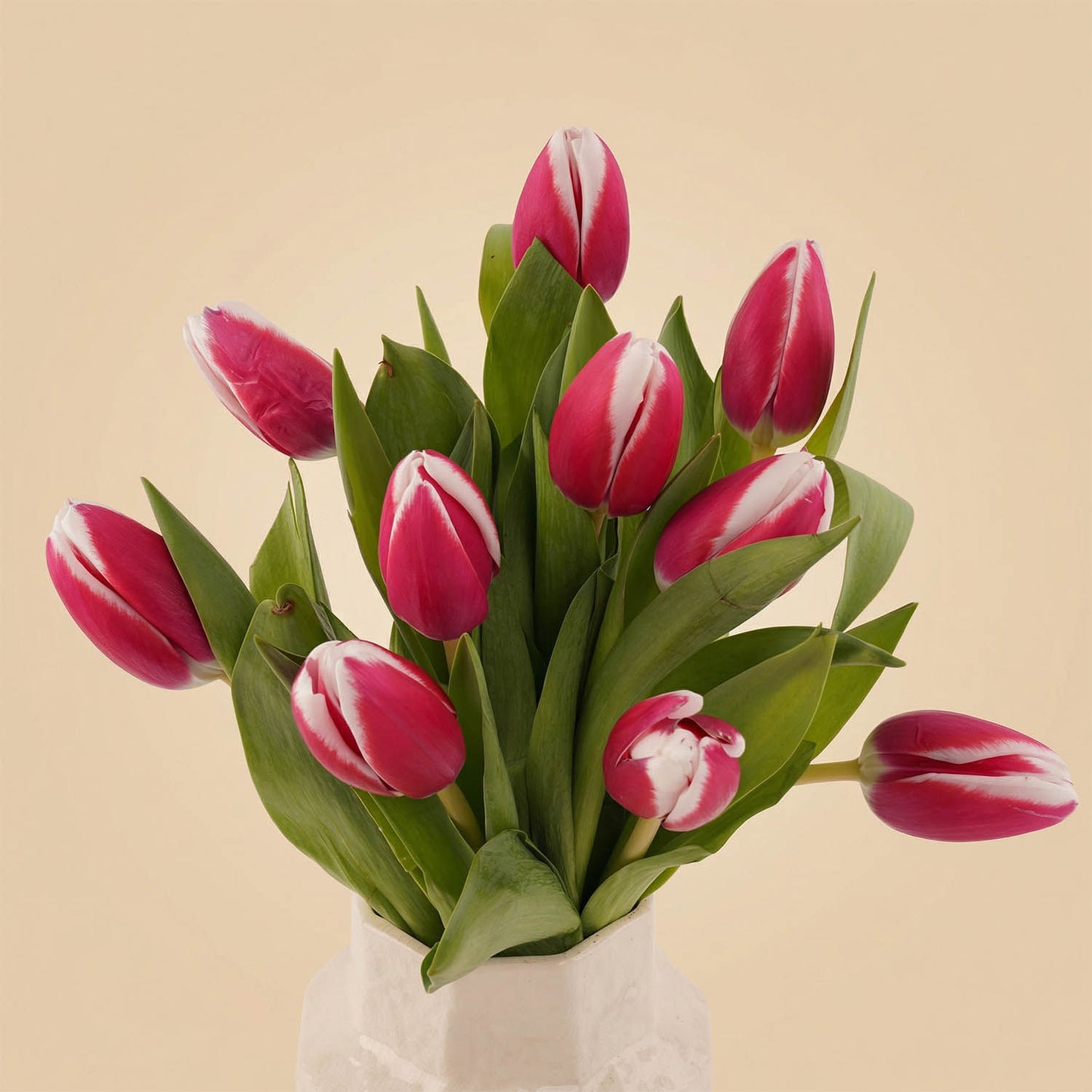Pink Tulips Flower Vase for Her