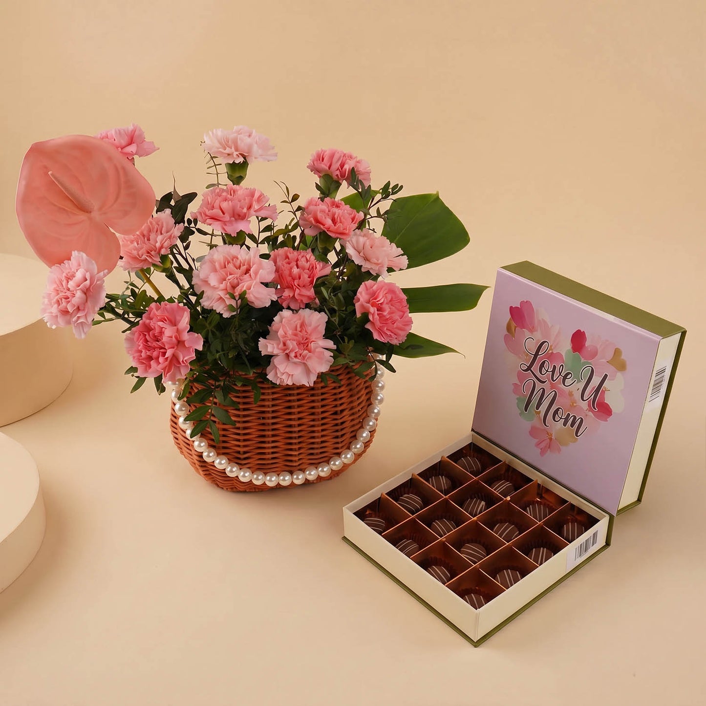 Mother's Tender Love Basket with Chocolate