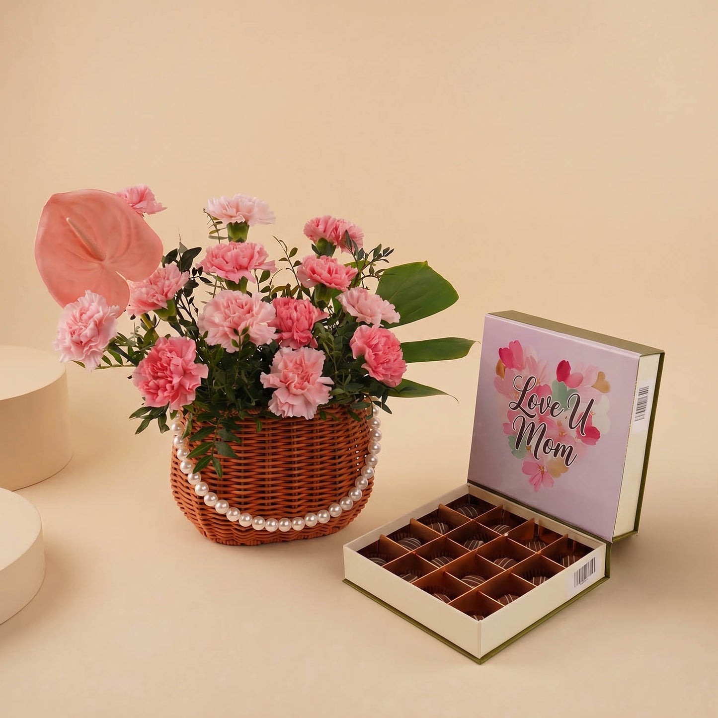 Mother's Tender Love Basket with Chocolate